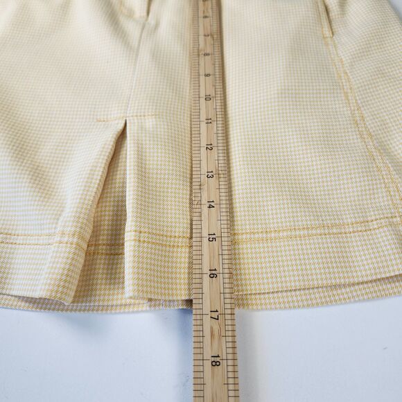 Cutter & Buck Yellow Gingham Stretch Golf Skort Size 8 Tennis Prep - Picture 5 of 8